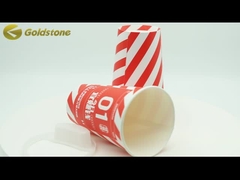 Copo de papel redondo para chá de leite à prova de vazamentos e ecológico