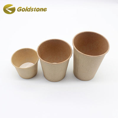 Copo de iogurte descartável reciclado Copas de papel Kraft Copo de iogurte personalizável