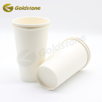 Copo de papel de iogurte biodegradável e resistente para lanches ecológicos