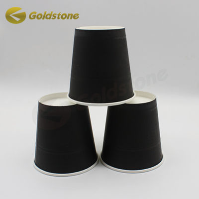 FDA SGS Copas de café de papel preto descartáveis para pessoas ocupadas e entusiastas