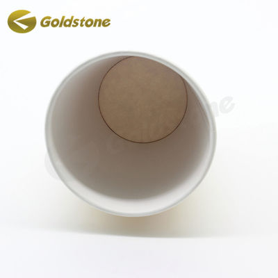 Taça de papel Kraft de tamanho personalizado Marrom 12 oz Taças de ondulação marca personalizável