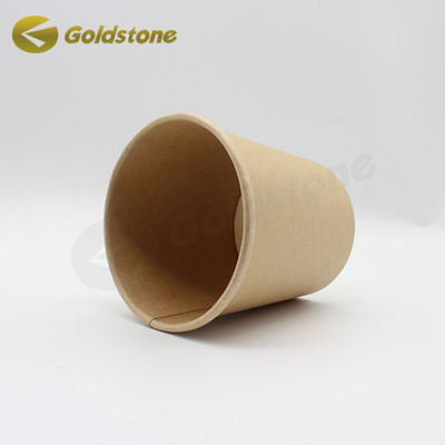 Copo de papel de iogurte laminado brilhante para iogurte com impressão de logotipo personalizado