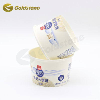 Copo de sorvete de papel de qualidade alimentar 8 oz recipientes de sorvete Vários pesos de papel