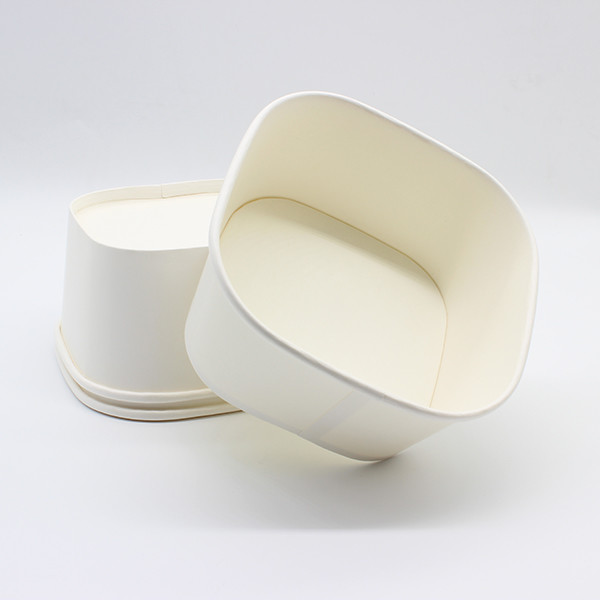 FDA Quadrado Eco-friendly Takeaway Recipientes de alimentos Personalização Embalagem de alimentos Caixa de papel quadrada 1