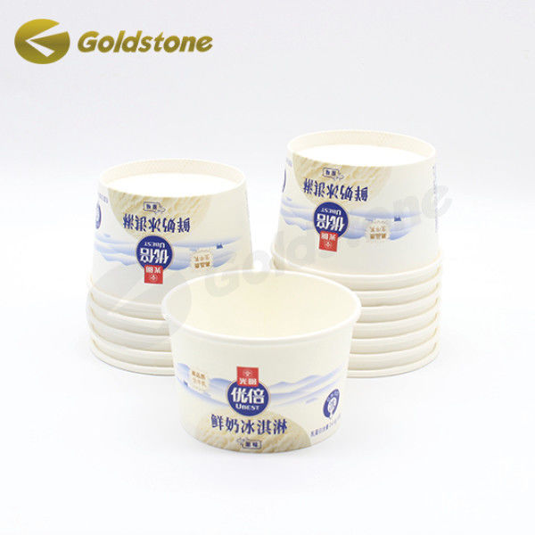 Copo de sorvete de papel de qualidade alimentar 8 oz recipientes de sorvete Vários pesos de papel 1